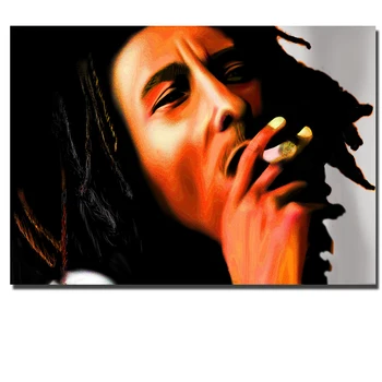 HD Drobė Meno Naujas Bob Marley Rūkymas Drobės Tapybos Sienos Meno Spaudiniai, Papuošalai Kambarį Namo Sienos Plakatas, Tapyba