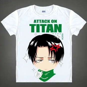 Išpuolis Titan Marškinėliai Levi Rivaille Marškinėliai vyriški 3D print T-shirts Anime Tees Puikus Trumpas Rankovės Mens T-Shirts anime marškinėliai a