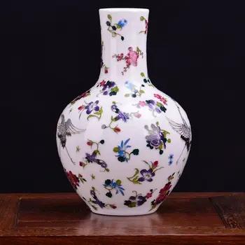 Jingdezhen keramikos vaza vaza su šviesos modernus minimalistinio kambarį apdaila amatų įvairių stilių
