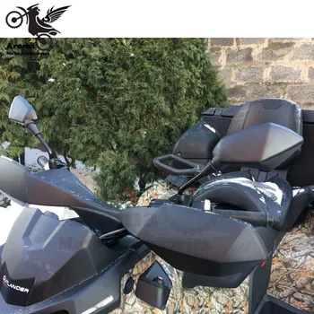 Juoda, universalus motociklas valdomi išoriniai veidrodėliai motociklo galinio vaizdo veidrodis 8mm 10mm OTV Off-road moto purvo duobę dviračio galinio vaizdo veidrodėlis karšto