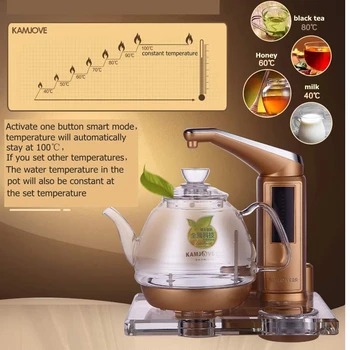 KAMJOVE sustorėjimas stiklo elektrinis virdulys virti arbatos sveikatos Žvalgybos Spalvinga krištolo, elektros arbatos viryklė