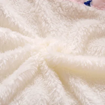 KEAIYOUHUO 2017 Naujas Žiemos Baby Girl Paltai ilgomis Rankovėmis viršutinių drabužių siuvimas Spausdinti Žemyn Švarkai Mergaitėms Medvilnės Vaikų Drabužių Mergaičių Paltai