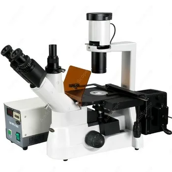 Kultūros Invertuotas Fluorescencinis Mikroskopas-AmScope Prekių 40x-1000x Planą Fazių Kontrasto Kultūros Invertuotas Fluorescencinis Mikroskopas