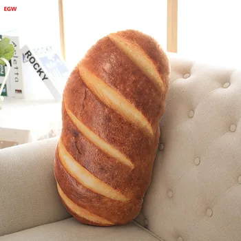Kūrybos modeliavimas duona formos pagalvėlė 60cm ilgis 80cm maisto pliušinis mesti ilgai, pagalvės, sofos plauko pagalvėlė geri vaikai gimtadienio dovanos