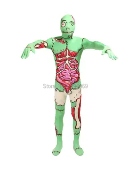 (LS092)vidaus organų Walker Lycra Spandex viso Kūno Modelio Spalvotų Zenai Fetišas Kostiumai Helovinas Kostiumas
