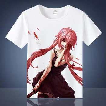 Mirai Nikki Gasai Yuno T-shirts Anime Spausdinami T Marškinėliai trumpomis Rankovėmis Tees Amano Yukiteru Atsitiktinis Vasaros Viršūnes