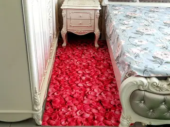 Multi Dydžio 3D Pink Red Carpet Miegamojo Dekoravimo Minkštos Grindų Kilimas Gėlių, Rožių Kambarį Grindų Kilimėliai Atsparūs Slydimui Kilimėliai C109