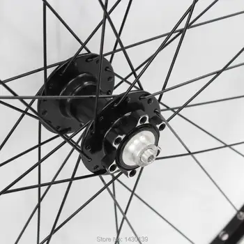 Naujas 20/26/27.5/29er colių Kalnų dviratį Aliuminio lydinio guolio diskiniai stabdžiai, šakotuvai dviračių kniedė, skirta ratlankio aširačio MTB juoda Nemokama laivas