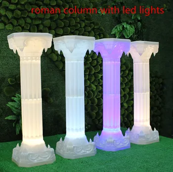 Naujas LED Šviesos Plastiko Romėnų kolonos su Gėlių, Vestuvių Renginių Sveiki Plotas Apdailos Photo Booth Rekvizitai Prekes