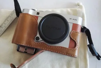 Naujas Pu Odos Fotoaparato Atveju Pusė kūno Apačia Padengti Fuji Fujifilm XA2 XA3 XA10 XA5