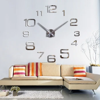 Naujų pardavimo sieninis laikrodis šiuolaikinės 3d didelis kvarco žiūrėti laikrodžiai kambarį dideli laikrodžiai, namų puošybai dar gyvenime aplinkraštis 