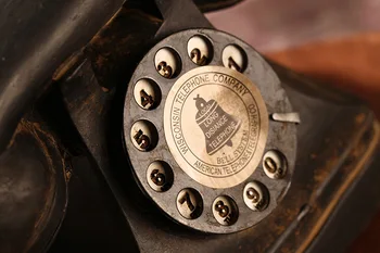 Nemokamas Pristatymas!Vintage Stiliaus Telefono Modelis Antikvariniai ieško dervos telefono pelėsių Dervos Artcraft Kavos Baras dekoras