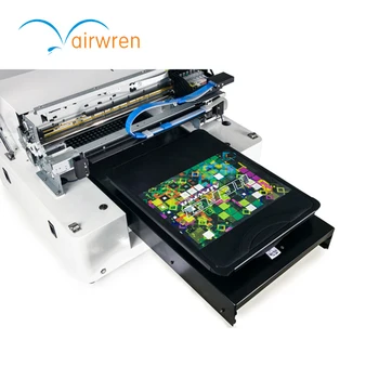 Nešiojamų A4 spausdinimo dydis marškinėliai printer DTG spausdinimo mašina su CMYKWW audinio