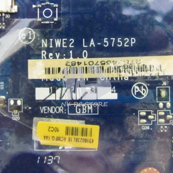 NIWE2 LA-5752P Pagrindinė plokštė Lenovo Ideapad G560 Nešiojamas Plokštė HM55 DDR3 GT310M Vaizdo plokštės