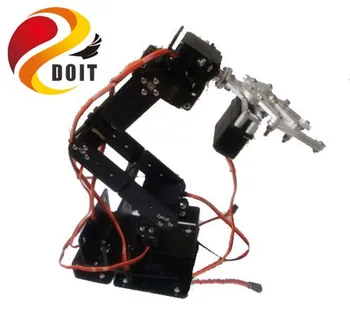Originalus DOIT 6 Dof Roboto Rankos +Mechaninė Letena+6PCS Didelio Sukimo momento Actuators + Didelis Metalo Bazė 