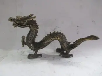 Parengti Kinijos ranka raižyti vario antikos kolekcija drakono statula