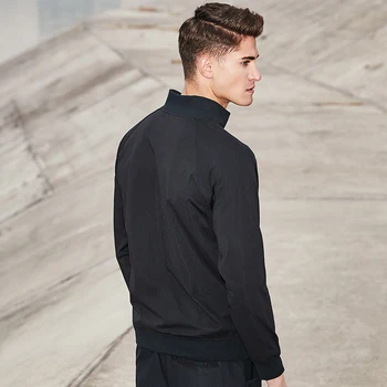 Pioneer Stovykla Naujo dizaino pavasario striukė paltai vyrams, prekės ženklo-drabužių mados juoda striukė vyrams aukščiausios kokybės atsitiktinis kailio vyras AJK703006