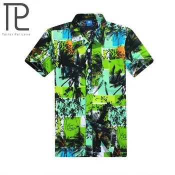 Pritaikyti Pal Meilės Iki 2017 M. Vasaros Mados Paplūdimio Vyrų Marškinėliai Trumpomis Rankovėmis Atsitiktinis Havajų Marškinėliai Mens