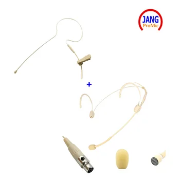 Profesionalių Rankų įrangos Mikrofoną ir Earclip Microfone Kondensatoriaus Kit for Shure Belaidis Siųstuvas-XLR Mini 4pin Mickrofon