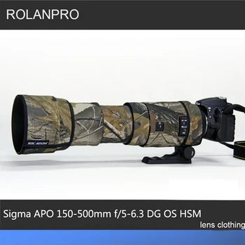 ROLANPRO Objektyvas Kamufliažas Lietaus už Sigma APO 150-500mm f/5-6.3 DG OS HSM Objektyvas Apsaugos Atveju, Ginklus, Drabužius SLR Medvilnės