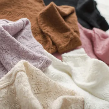 Rudenį, Žiemą Naujas Moterų Megztinis ažūrinės figūrinių Raižyti Kašmyro Megztinis Vientisų spalvų Minkšta mados Apsidraudimo Vilna, mezgimo aukštos apykaklės