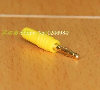 [SA]2MM geltona - mėlyna spalva juoda ir raudona banana plug bandymo galva minkšta oda paauksuotų jungčių, A-1002 vielos bonders--100vnt/l