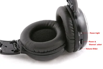 Silent Disco konkuruoti sistema juoda lankstymo belaidės ausinės - Ramioje Klub Šalies Pluoštas (100 Ausines + 3 Siųstuvai)