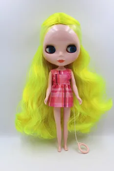 Specialios pardavimo lėlės geltona plaukų Blygirl Blyth lėlės normaliam organizmo 7 bendras nuogas lėlės 
