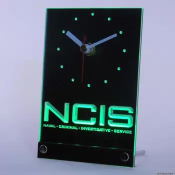 Tnc0230 NCIS karinio jūrų Laivyno Baudžiamąsias Tyrimo Stalas Stalas 3D LED Laikrodis