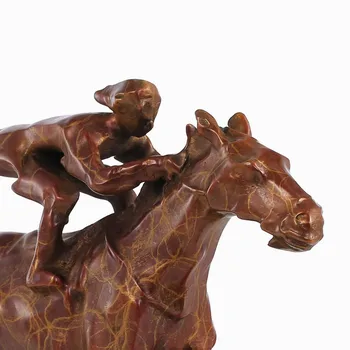 Tooarts Tomfeel Bronzinė Statula Žirgų Lenktynių Modernaus Stiliaus Skulptūra Namų Dekoro Gyvūnų Biuro ir Namų Dekoro Priedai