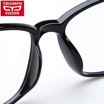 TRIUMPH VISION Myopia Optical Eye Glasses Male Transparent Square Eyewear Frames Men Spectacle Frame Clear Lens Eyeglasses