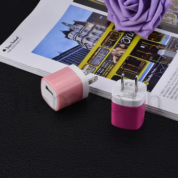 Universalus USB KINTAMOSIOS srovės Adapteris pirštui Namų JAV Plug Sienos Kroviklis iPhone 7/6 plius 