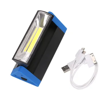 USB Įkrovimo Daugiafunkcinis COB LED Magnetiniai Veidrodėliai Kablys Darbo Inspekcijos šviesos Žibintuvėlį, fakelą Kempingas lempa