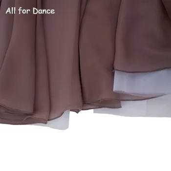 Vienas Dydis Trijų Sluoksnių Šifono Baleto Sijonas Mokytojų Šokių Drabužiai Ilga Suknelė Ir Suaugusiųjų Šokių Patirtį/Rezultatus