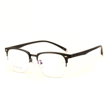 Vintage akiniai rėmeliai vyrų optiniai stiklai moteris eyeware lankstus akinių rėmelių dizaino, didelis hipster akinius, pusę kadro 2027
