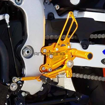 Visą CNC Aliuminio Motociklo Reguliuojamas Rearsets Galiniai Rinkiniai Koja Vinys Už YAMAHA R1 2009-m.