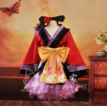 Vocaloid Projekto Diva2 Luka Oiran Japonijos Moterų Kimono Cosplay Kostiumas ,Puikiai užsakymą jums