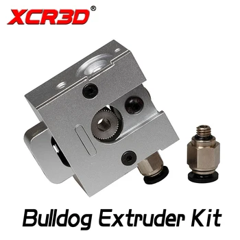 XCR3D 3D Spausdintuvo Dalys Visos Metalo Buldogas Ekstruderiu tiek 1.75/3.0 mm Kaitinimo Aliuminio Lydinio Ekstruderiu Rinkinys E3D J-galvos MK8 1Set
