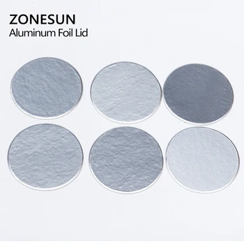 ZONESUN 500pcs Pritaikoma Aliuminio folija, sandarikliai PET PE HDPE butelis indukcijos dangteliai gruntas medicinos lygio Aliuminio folija