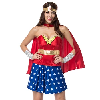 Įdomu, Moterys Cosplay Suaugusių Seksualus Romų Herojė Hottie Herojus Kapitonas Amerika Suaugusiųjų Superherojų Kostiumai Superwoman Helovinas Kostiumas