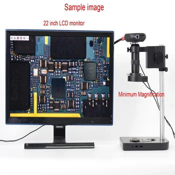 1080P 16MP HDMI USB Pramonės Skaitmeninis Mikroskopas su Kamera, Didelis Greitis Pramonės Kalibruoti Kamera didinamasis stiklas VideoCamera+C-mount Objektyvas