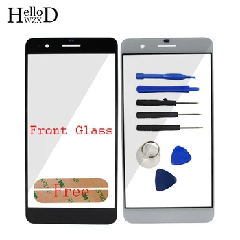 10VNT Priekinis Stiklas HuaWei Honor 6 Plus Stiklo Ekranas Mobiliojo Telefono Priekinė Stiklo plokštė Dalys (Ne skaitmeninis keitiklis) Skydo Remonto Klijų