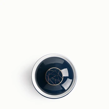 110ml Japonų Stiliaus Bį Mėlyna Glazūra Aukso Linija Gaiwan Keramikos Kung Fu Arbatos Rinkinys Porceliano Arbatos Dubenėlį Su Dangčiu Lėkštė Master Cup Arbatinukas