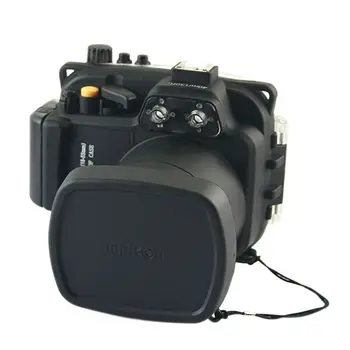 130ft Povandeninis Būsto Atveju Sony NEX-5R / 5L18-55mm + plataus kampo objektyvas 