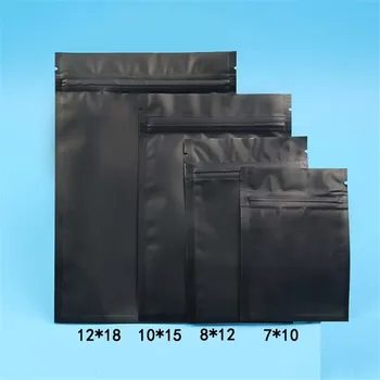 1500pcs/daug 5 spalvų barjeras, šilumos antspaudas Mažmeninio Paketo maišas juodo aliuminio folija ziplock atsistoti maišeliai arbatai užkandžiai