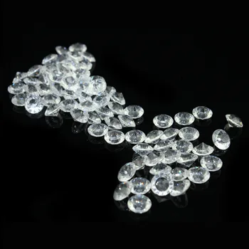 2000PCS 10mm 4ct Vestuvės, šeimos Apdaila black Diamond Konfeti Lentelė ScattersAcrylic Kristalai maža plastikinė Apdaila