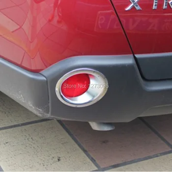 2008-2013 Nissan X-Trail X Trail T31 ABS Chrome Priekiniai Rūko Šviesos Lempos Dangtelio Apdaila Galinio Rūko žibinto Dangtelį Raštas Automobilio Aksesuaras