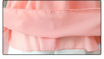 2018 m. pavasarį naujas mados long rankovėmis palaidinės nėrinių kratinys moterų viršūnių nėrinių marškinėliai šifono plius dydis moterų drabužiai D583 30