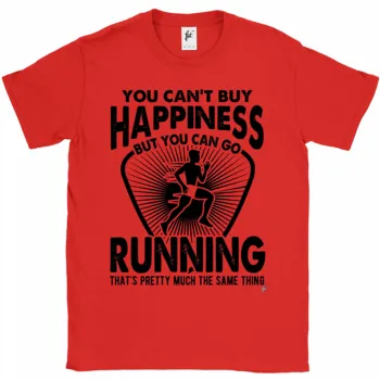 2018 Mados Karšto pardavimas Jūs negalite Nusipirkti Laimės, Bet Galite Eiti Runner Vyrai T-Shirt