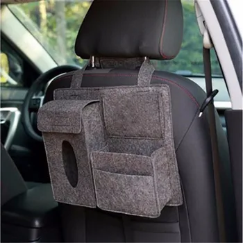 2X Multi-Kišenėje Laikymo Dėžutė Automobilių Organizatorius galinės Sėdynės Saugojimo Krepšys Auto Backseat Audinių Langelį Organizatorius Gėrimo Laikiklis, skirtas Audinių Telefono